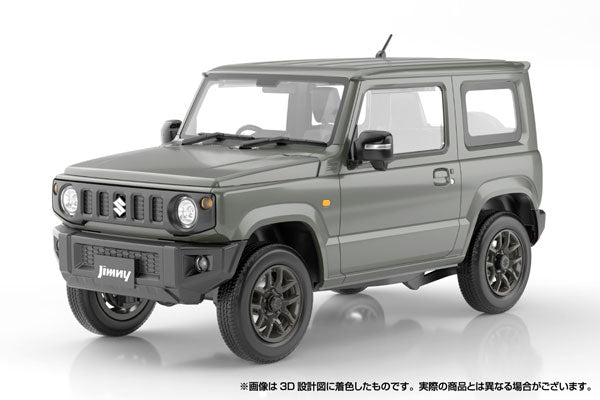 Pre-Order】楽プラ スナップカー No.03-JG JB64 ジムニー 2018 ジャングルグリーン プラモデル 《アオシマ》【※