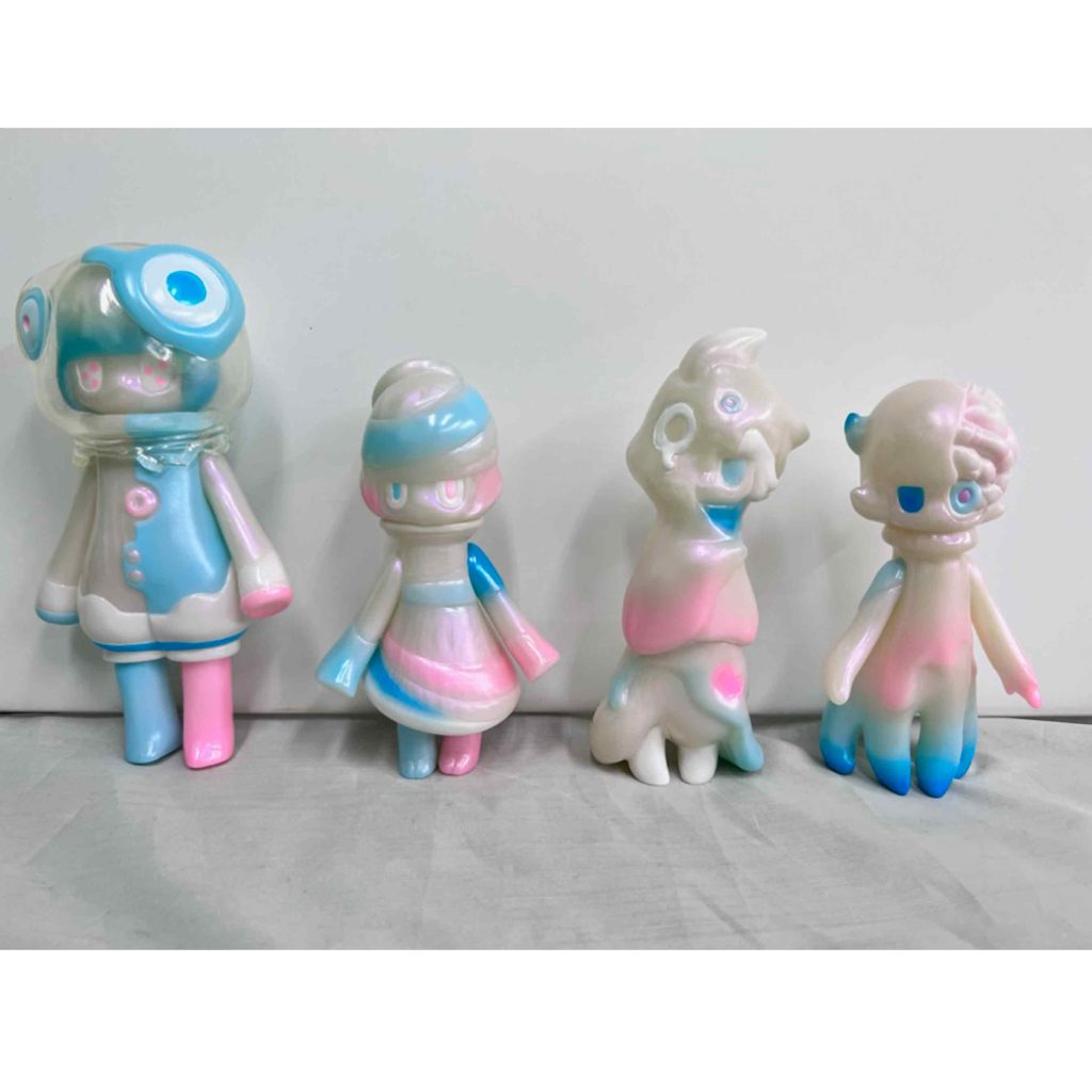 ThreeWax ≠号^tナ (HATENA) タマ　よーたんセットくらいうみ Limited】ThreeWax ユメミル・よーたん・タマ・ハテナ アートなトイ展