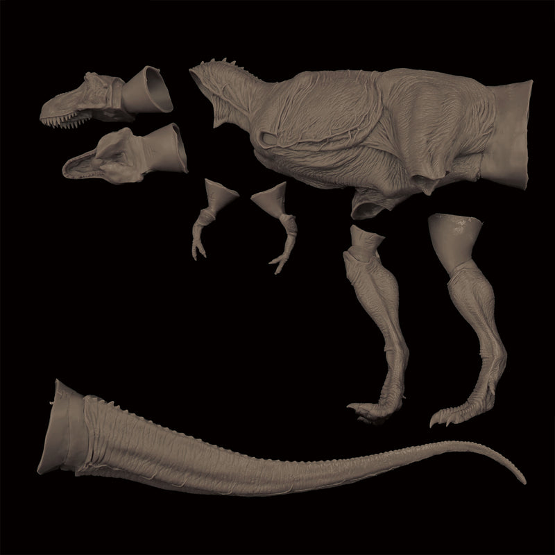 【Pre-Order】Soft Vinyl Assembly Kit  Tyrannosaurus Rex Type B Middle Soft Vinyl Kit Reprint Edition <NANKOKU FACTORY/Kaiyodo Kochi> Total height approx. 165mm
