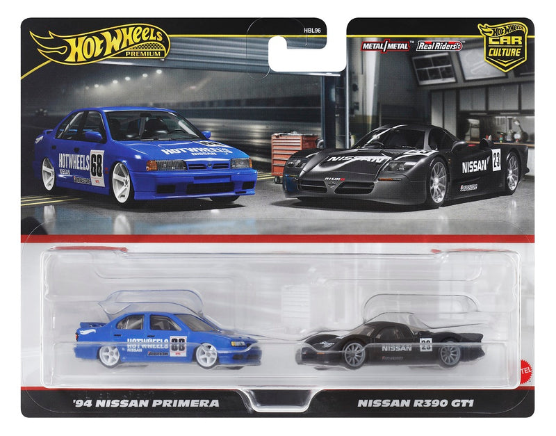 【预售】Hot Wheels风火轮    premium  两台组合  日产 R390 GT1/ '94 日产 Primera 《mattel》【※同梱不可】