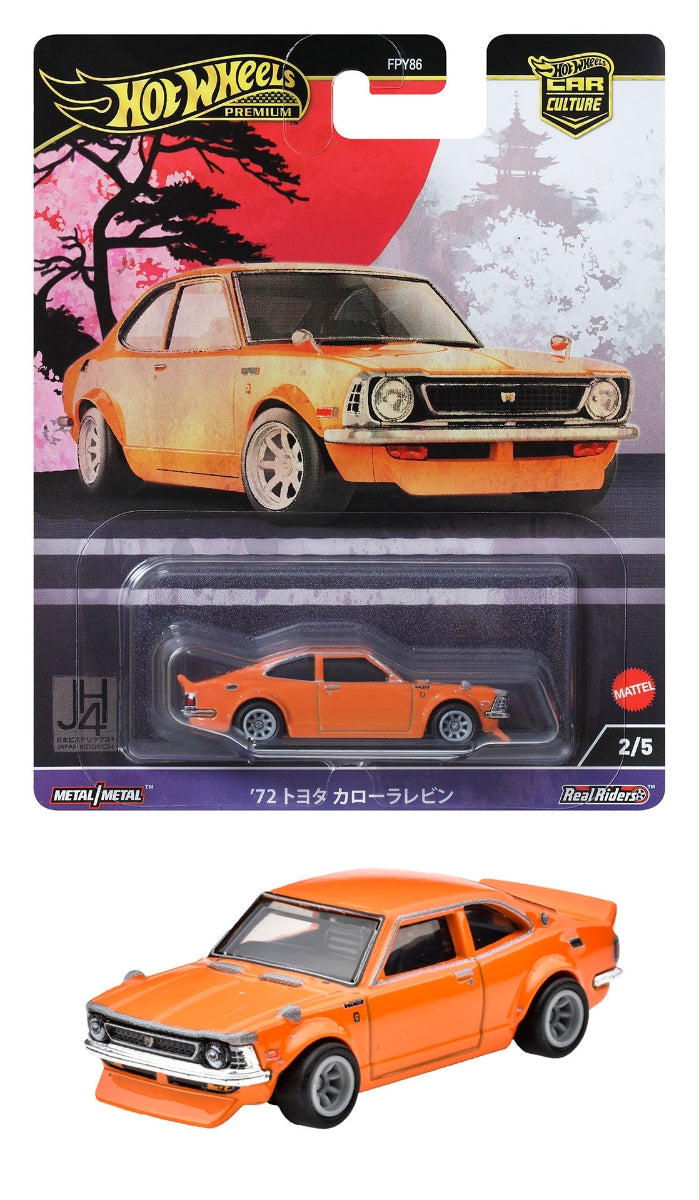 【预售】Hot Wheels风火轮   CAR Culture   japan history4 '72 丰田  卡罗拉 雷凌《Mattel》【※同梱不可】