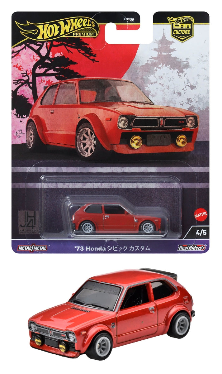 【预售】Hot Wheels风火轮   CAR Culture   japan history4  '73 本田  思域 
custom 《Mattel》【※同梱不可】