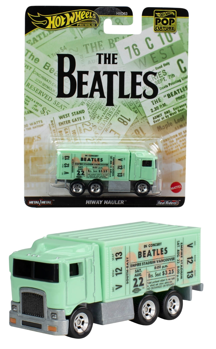 【预售】Hot Wheels风火轮   Pop Culture   beatles hiway hauler（绿色）《Mattel》【※同梱不可】