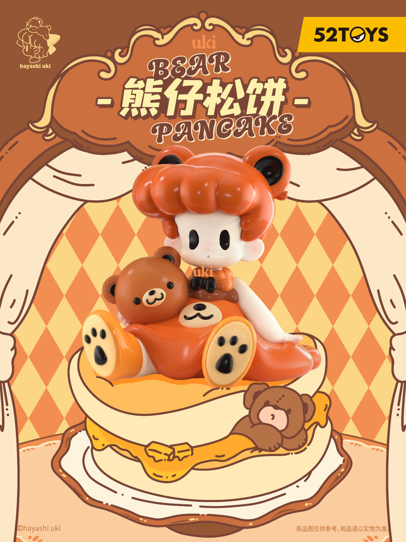 【预售】52TOYS UKI Bear Pancake/UKI熊仔松饼 (Hayashi Uki 熊仔松饼)《52TOYS》约10cm