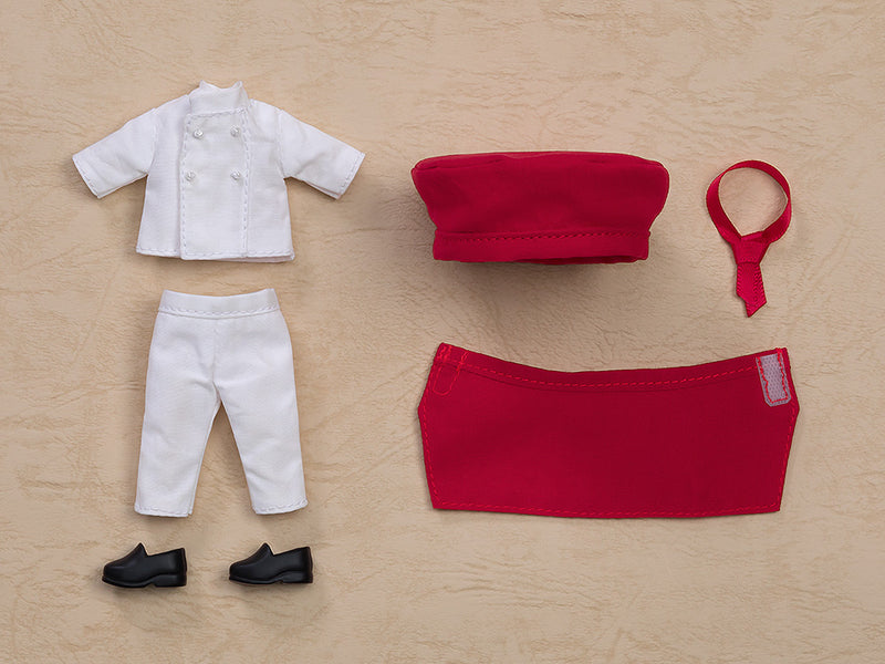 【Pre-Order】Nendoroid Doll Work Outfit Set: Pastry Chef (Red) <Good Smile Company>