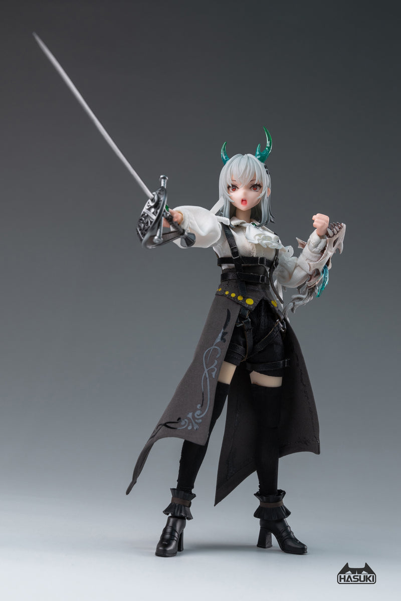 【Pre-Order】pocket art Series PA008 - Gloria, Knight of the Rose - 1/12 Scale Action Figure <HASUKI> [*Cannot be bundled]