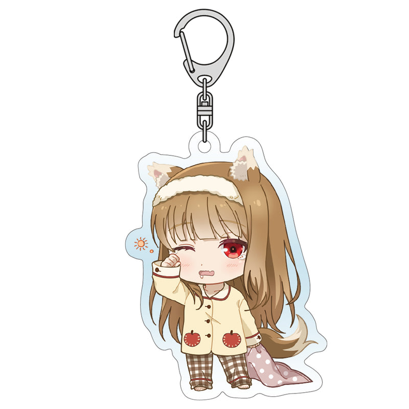 【Pre-Order★SALE】"Spice and Wolf: MERCHANT MEETS THE WISE WOLF" Acrylic Keychain Holo (Pajamas) <Axel Graphic Works>