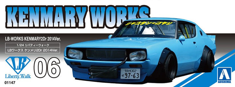 【Pre-Order】Liberty Walk No.6 LB-WORKS KENMARY 2Dr 2014Ver. 1/24 Scale Plastic Model (Resale) <Aoshima> [*Cannot be bundled]