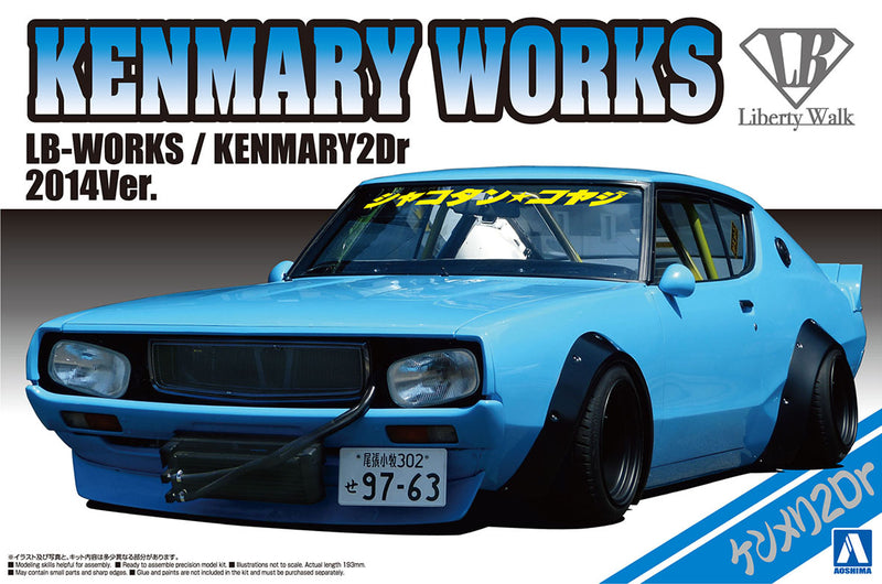 【Pre-Order】1/24 リバティウォーク No.6 LBワークス ケンメリ2Dr 2014Ver. プラモデル（再販）《アオシマ》【※同梱不可】