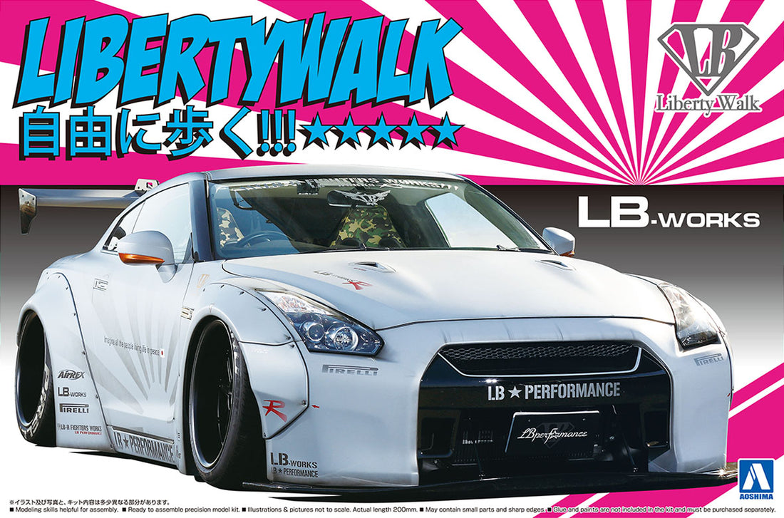 【Pre-Order】1/24 リバティーウォーク No.10 LB・ワークス R35 GT-R Ver.2 プラモデル（再販）《アオシマ》