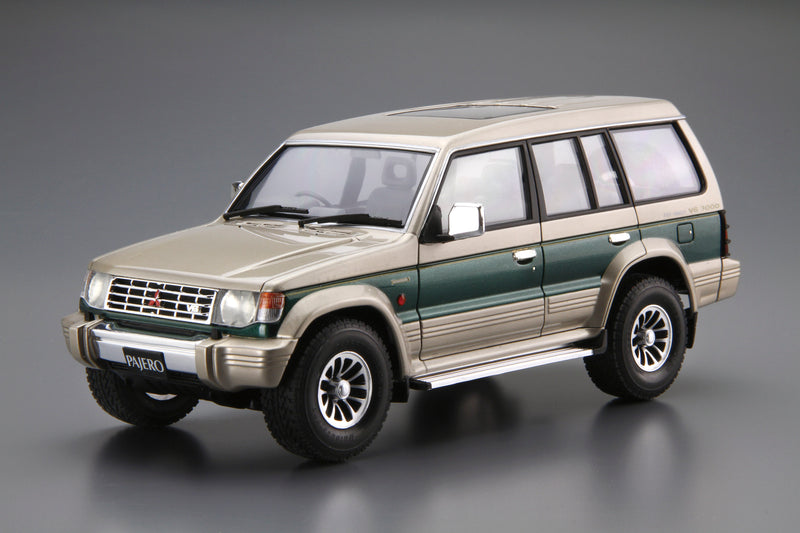 【Pre-Order】The Model Car No.107 Mitsubishi V43W Pajero Super Exceed '91 1/24 Scale Plastic Model (Resale) <Aoshima> [*Cannot be bundled]