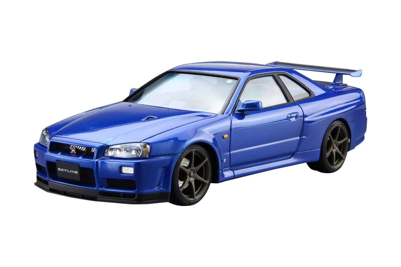 【Pre-Order】ザ・モデルカー No.8 1/24 ニッサン BNR34 スカイラインGT-R V-specII ’02 プラモデル（再販）《アオシマ》【※同梱不可】