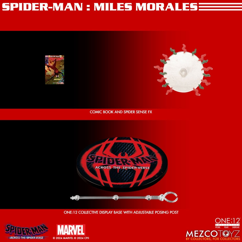 【Pre-Order】One:12 Collective  "Spider-Man: Across the Spider-Verse" Miles Morales 1/12 Action Figure <Mezco Toys> Height approx. 16cm