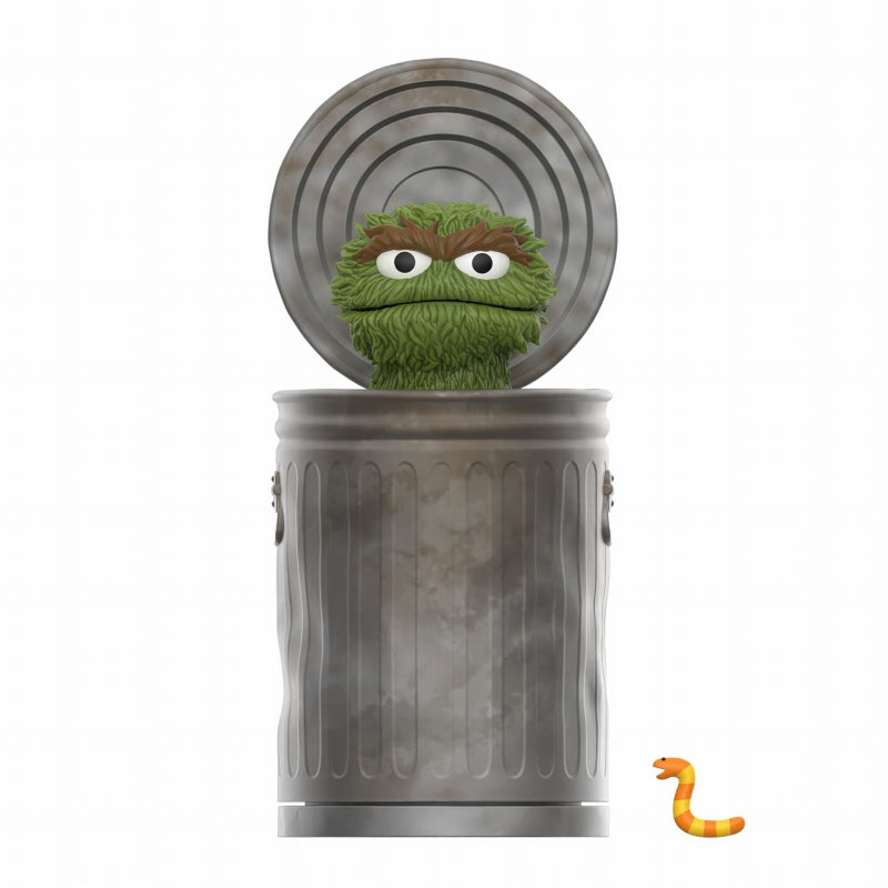 【Pre-Order/Reservations suspended】ReAction/Sesame Street: Oscar The Grouch with Pet Slimey <Super7> Height approx. 90mm