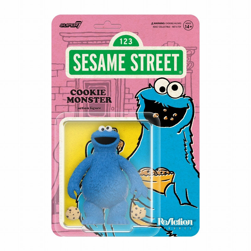 【Pre-Order/Reservation suspended】ReAction/Sesame Street: Cookie Monster <Super7> Height approx. 90mm