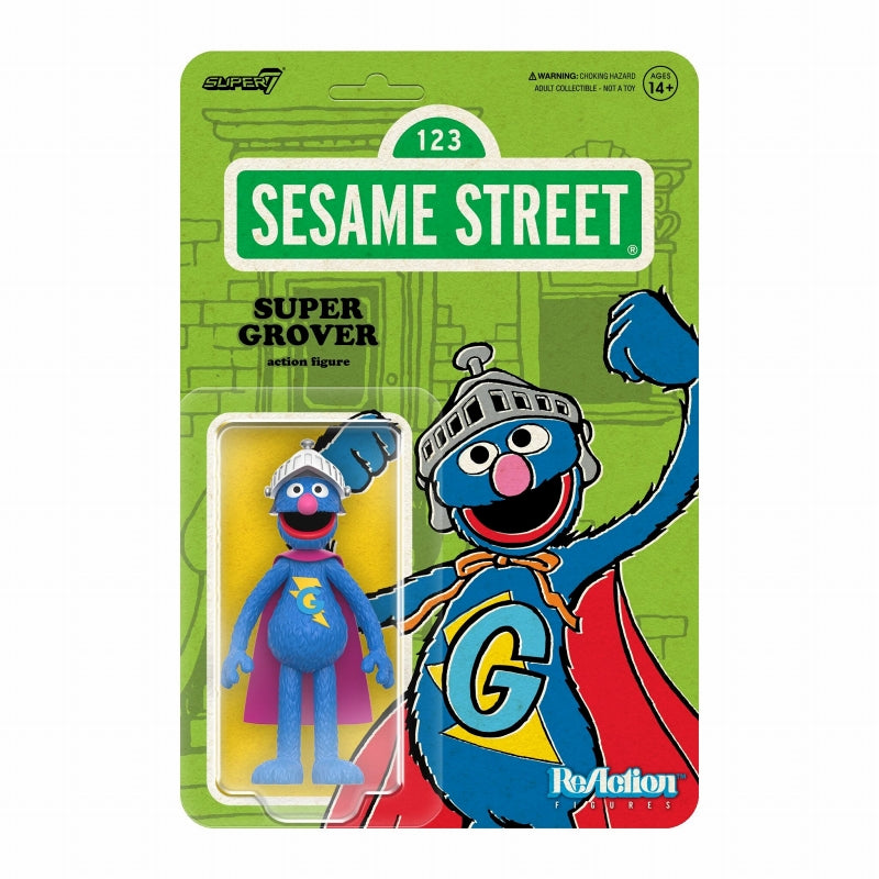 【Pre-Order】"Sesame Street" ReAction Figures Wave 3: Super Grover <Super7> [*Cannot be bundled]