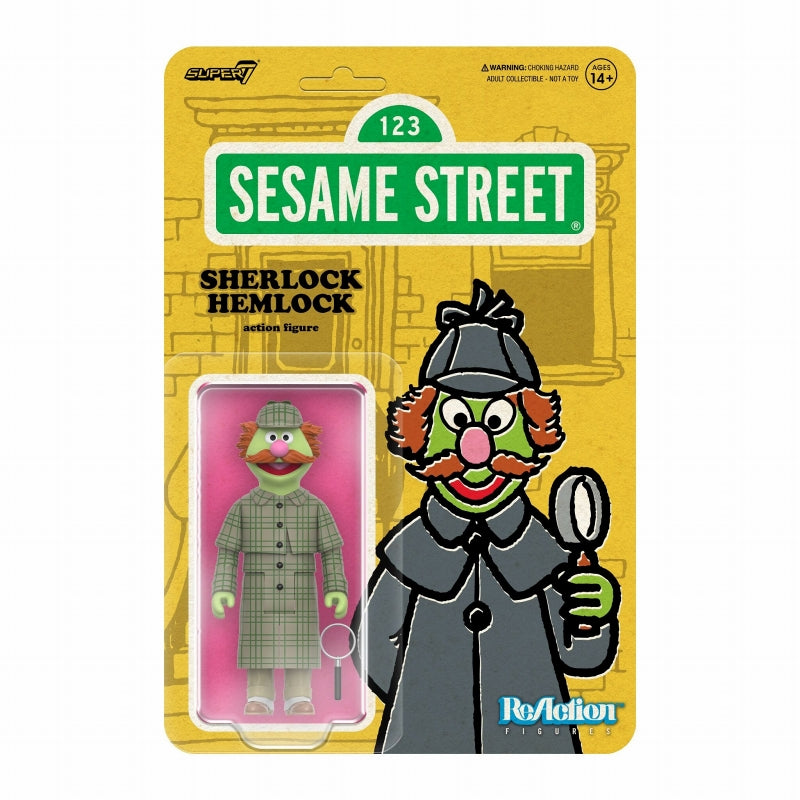 【Pre-Order】"Sesame Street" ReAction Figures Wave 3: Sherlock Hemlock <Super7> [*Cannot be bundled]