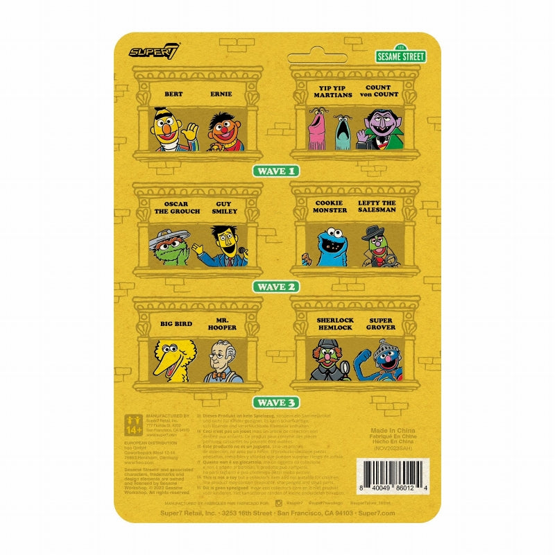 【Pre-Order】"Sesame Street" ReAction Figures Wave 3: Sherlock Hemlock <Super7> [*Cannot be bundled]