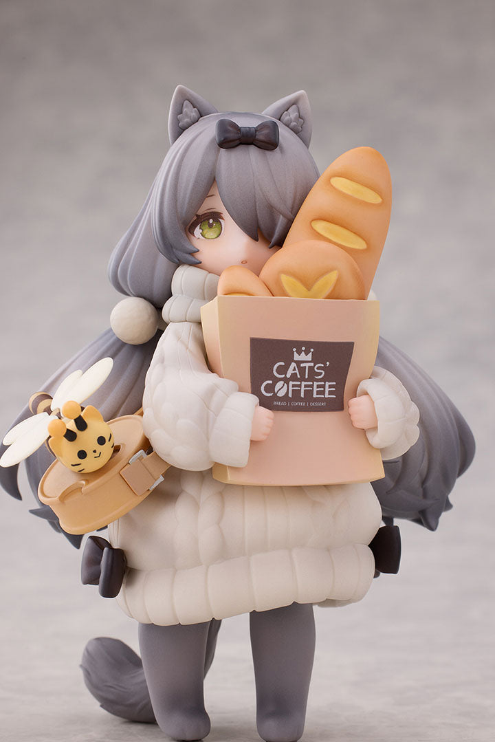 【Pre-Order】DLC Series "Tea Time Cats Scene" Cat Town Bakery Staff & Customer Non-Scale Figurine Set of Two <RIBOSE> [*Cannot be bundled]