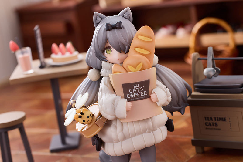 【Pre-Order】DLC Series "Tea Time Cats Scene" Cat Town Bakery Customer Non-Scale Figurine <RIBOSE> [*Cannot be bundled]