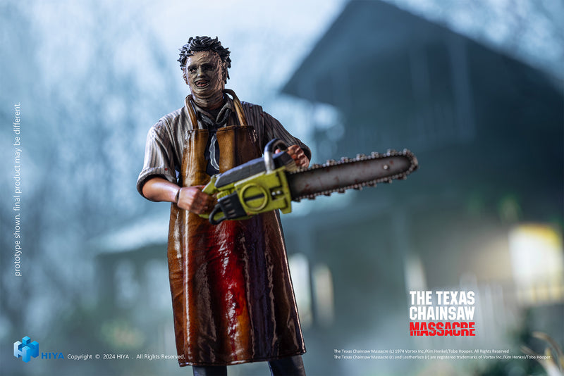 【预售/预约停止】The Texas Chain Saw Massacre/德州电锯杀人狂   (1974) 可动手办 皮脸
《Hiya Toys/海雅玩具》1/18比例   高约10.8cm