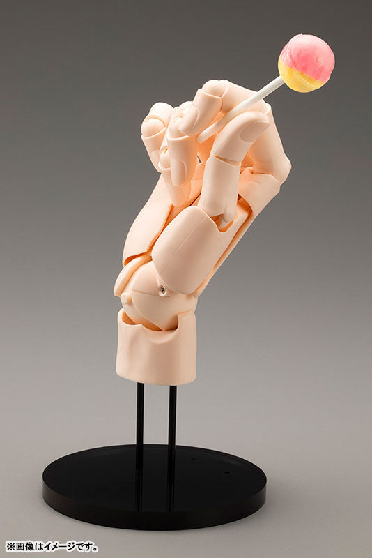 【Pre-Order】ARTIST SUPPORT ITEM HAND MODEL/L -PALE ORANGE- Movable Figure <Kotobukiya> [*Cannot be bundled]
