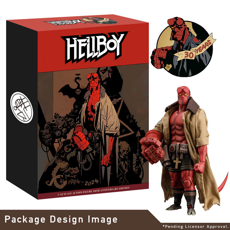 【Pre-Order】HELLBOY  1/12比例   可动手办  30周年纪念版 《1000toys》【※同梱不可】