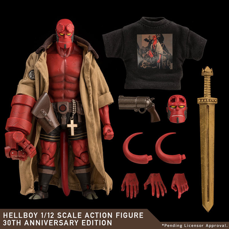 【Pre-Order】HELLBOY  1/12比例   可动手办  30周年纪念版 《1000toys》【※同梱不可】