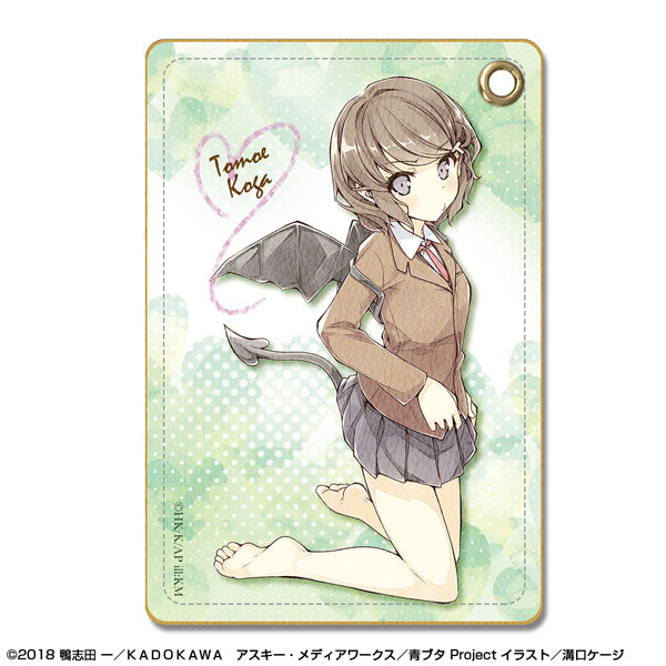 【Pre-Order★SALE】"Rascal Does Not Dream of Bunny Girl Senpai" Leather Pass Case  Design 02 (Tomoe Koga/A) (Resale) <License Agent>