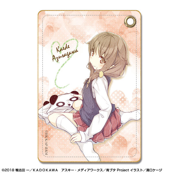 【Pre-Order★SALE】"Rascal Does Not Dream of Bunny Girl Senpai" Leather Pass Case  Design 05 (Kaede Azusagawa) (Resale) <License Agent>