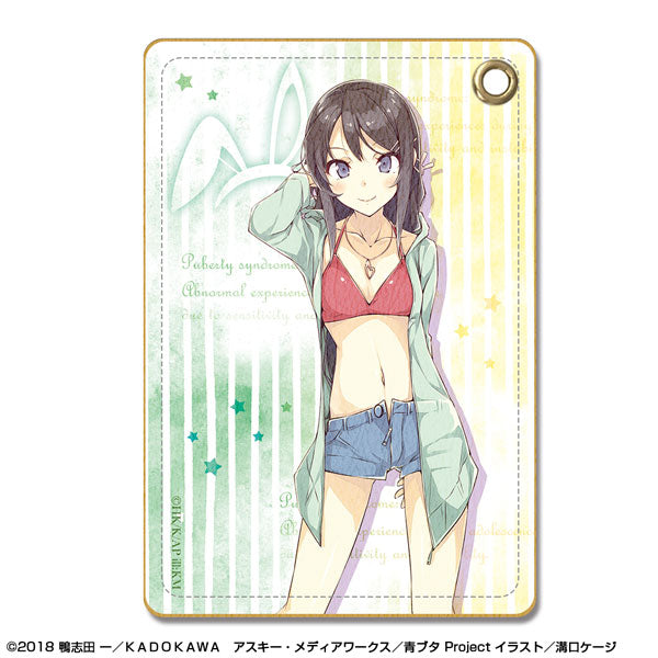 【Pre-Order★SALE】"Rascal Does Not Dream of Bunny Girl Senpai" Leather Pass Case  Design 08 (Mai Sakurajima/C) (Resale) <License Agent>