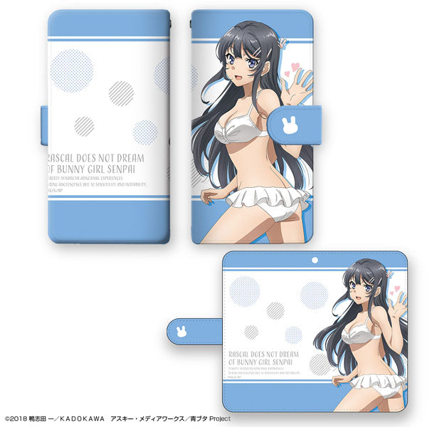 【Pre-Order★SALE】Rascal Does Not Dream of Bunny Girl Senpai Book Style Smartphone Case L Size (Mai Sakurajima) (Resale) <Licensed Agent>