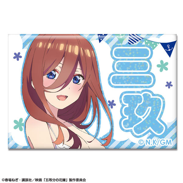 【预售】动漫「五等分的新娘」全息锡徽章   泳装Ver.  03(中野三玖) （再贩)《License Agent》【※同梱不可】