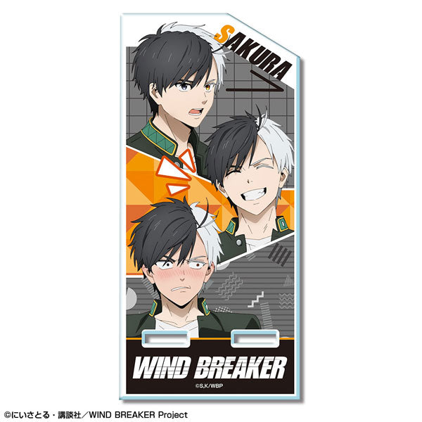 【Pre-Order】TVアニメ「WIND BREAKER」 アクリルスマホスタンド デザイン01(桜遥)（再販）《ライセンスエージェント》【※同梱不可】