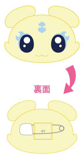 【Pre-Order★SALE】"Pretty Cure" Puchitto Badge Precure Fairy 01 Mepple <Bandai>