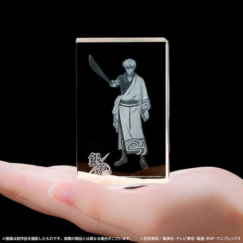 【Pre-Order★SALE】Gintama Crystal Art Gintoki Sakata <DMM.com> Size: Approx. 5 x 5 x 8cm