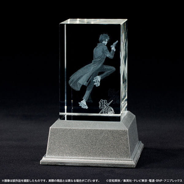 【Pre-Order★SALE】Gintama Crystal Art  Tatsuma Sakamoto <DMM.com> Size: Approx. 5 x 5 x 8cm