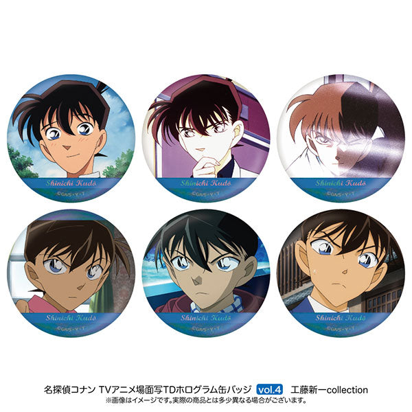 【Pre-Order★SALE】Detective Conan  Scene Tradi,ng Hologram Can Badge Kudo Shinichi Collection Vol.4 (6 types BOX) <Nippon Television Service>