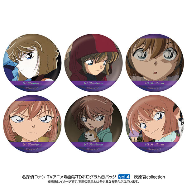 【Pre-Order★SALE】Detective Conan  Scene Trading Hologram Can Badge Ai Haibara Collection Vol.4 (6 types BOX) <Nippon Television Service>