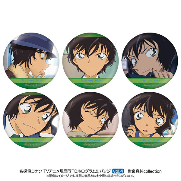 【Pre-Order★SALE】Detective Conan Scene Trading Hologram Can Badge Masumi Sera Collection Vol.4 (6 types BOX) <Nippon Television Service>