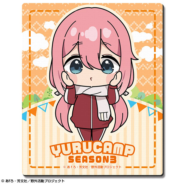 【预售】「摇曳露营△  SEASON３」 橡胶鼠标垫  02(各务原抚子/B)  【Yurupuni】《License Agent》  【※同梱不可】