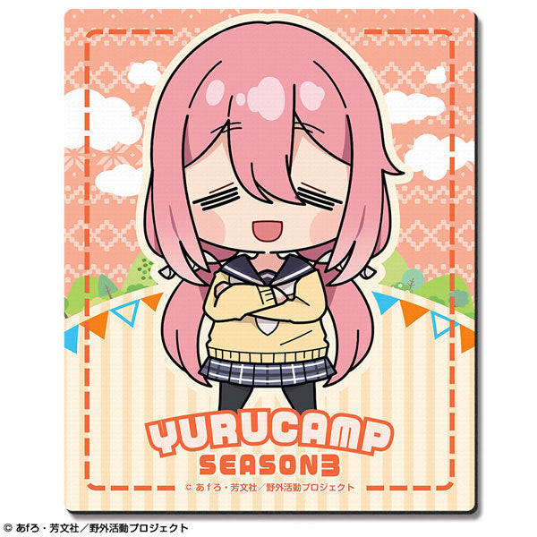 【预售】「摇曳露营△  SEASON３」 橡胶鼠标垫  03(各务原抚子/C)  【Yurupuni】《License Agent》  【※同梱不可】