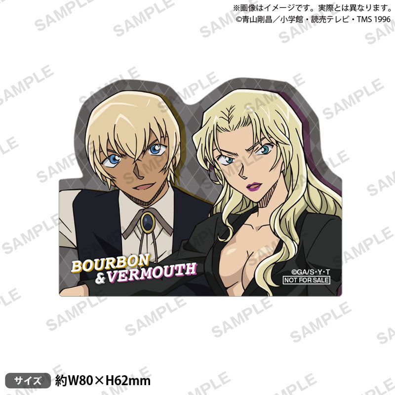 【Pre-Order】"Detective Conan" Trading Glitter Hologram Badge BLACK <Bushiroad Creative> [*Cannot be bundled]