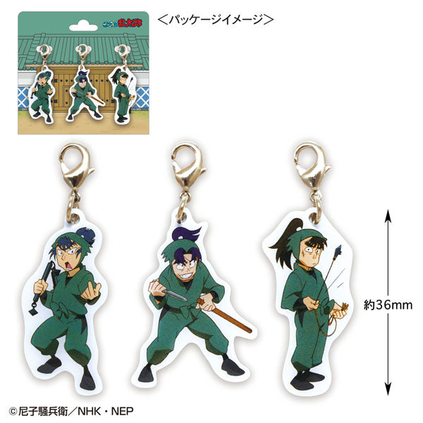 【Pre-Order】"Nintama Rantaro" Charm [Tomesaburo & Monjiro & Choji] (Resale) <Toshin Pack> [*Cannot be bundled]