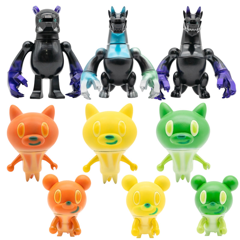 【Limited】TOUMA HOUNDDRAGONS / KNUCKLEBEAR / maocat / KAZU MOUSE T-BASE Limited Color Sofubi / Sofvi