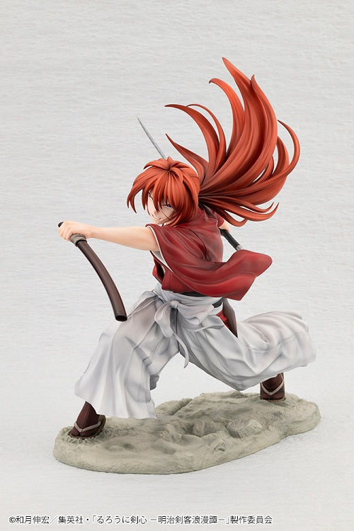 【Pre-Order】ARTFX J Kenshin Himura  TV Series "Rurouni Kenshin -Meiji Swordsman Romantic Story-" <Kotobukiya> 1/8 Scale  Height approx. 202mm (including pedestal)