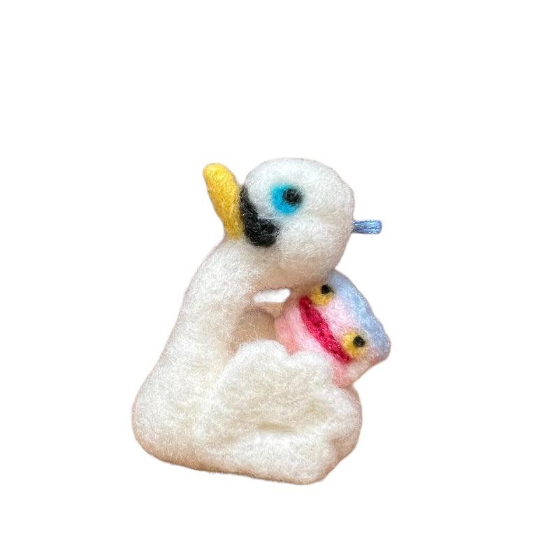 [FudoutaKing Exhibition]  Inawashiron (Wool Swan set Ver.) Wool Felt