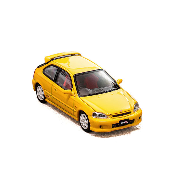 【预售/预约停止中】1/64 本田 Civic Type-R (EK9) - Phoenix Yellow《MODEL 1》L70×W30×H20mm