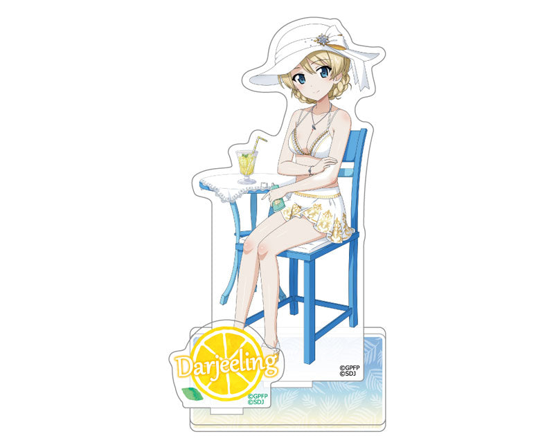 【Pre-Order★SALE】Girls und Panzer: Great Tankery Operation! Acrylic Stand (Darjeeling/Swimsuit 2023) <Key-th>