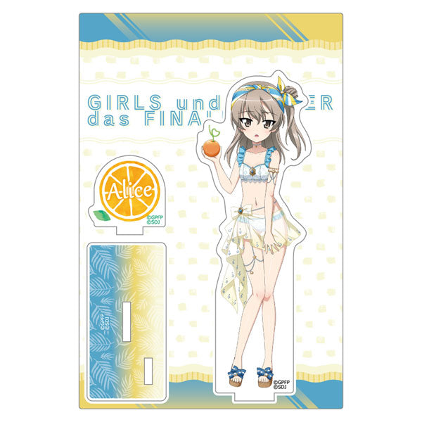 【Pre-Order★SALE】Girls und Panzer: Great Tankery Operation! Acrylic Stand (Alice Shimada/Swimsuit 2023) <Key-th>